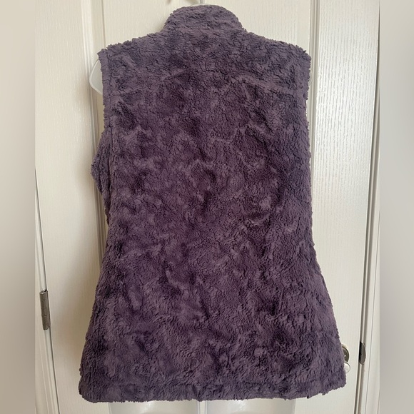 The North Face Vest Womens Medium Purple Reversible Mossbud Swirl Fleece - Picture 7 of 10